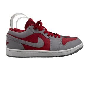 Nike Womens 10 Shoe Air Jordan 1 Low SE Homage Split Gym Red Sneaker DR0502-600